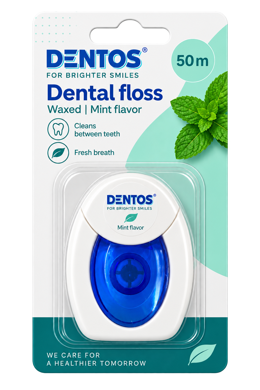 Dentos dental floss in blisterverpakking