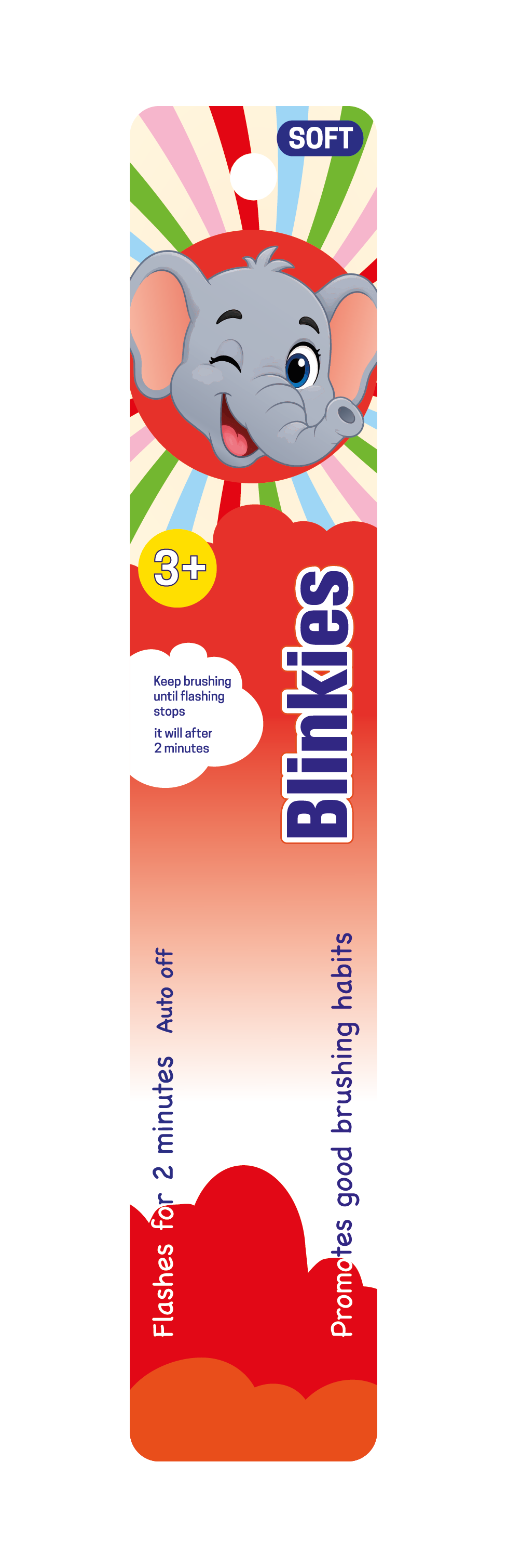 Blinkies verpakking met olifant